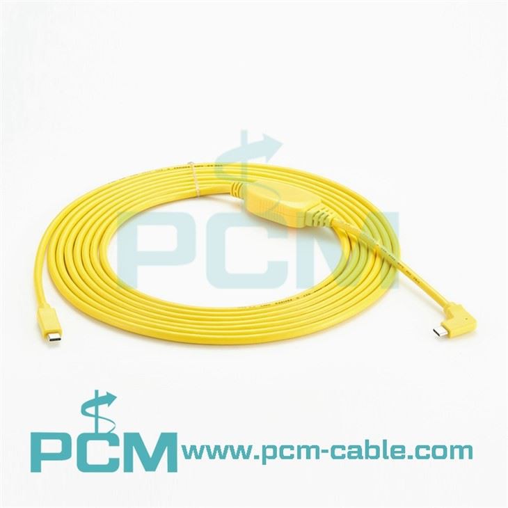 สายเคเบิลอะแดปเตอร์กล้องชายกับชายมุม USB-C Type-C