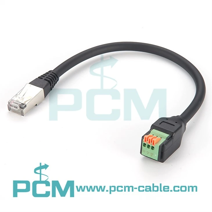 RJ45 ไปยัง Terminal Block ด้วยสาย Pigtail