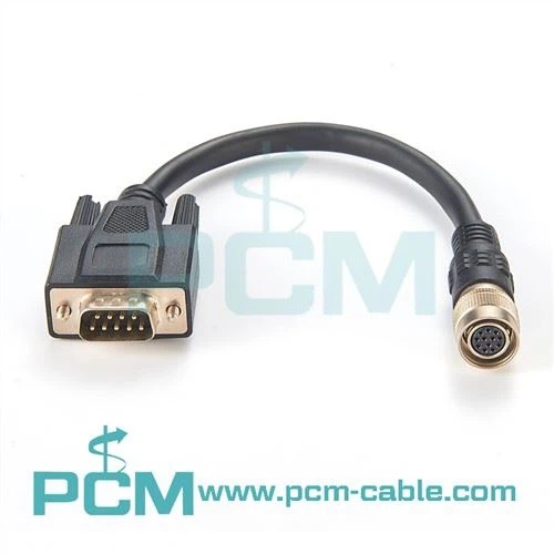 สายเคเบิล Hirose แบบยืดหยุ่นสูง 12Pin สำหรับกล้อง CCD แบบอะนาล็อก