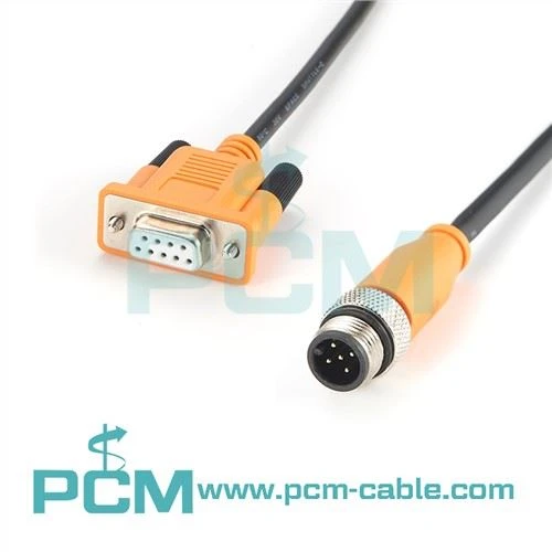 M12 ถึง DB9 5 พินอะแดปเตอร์เคเบิล NMEA 2000 CANopen