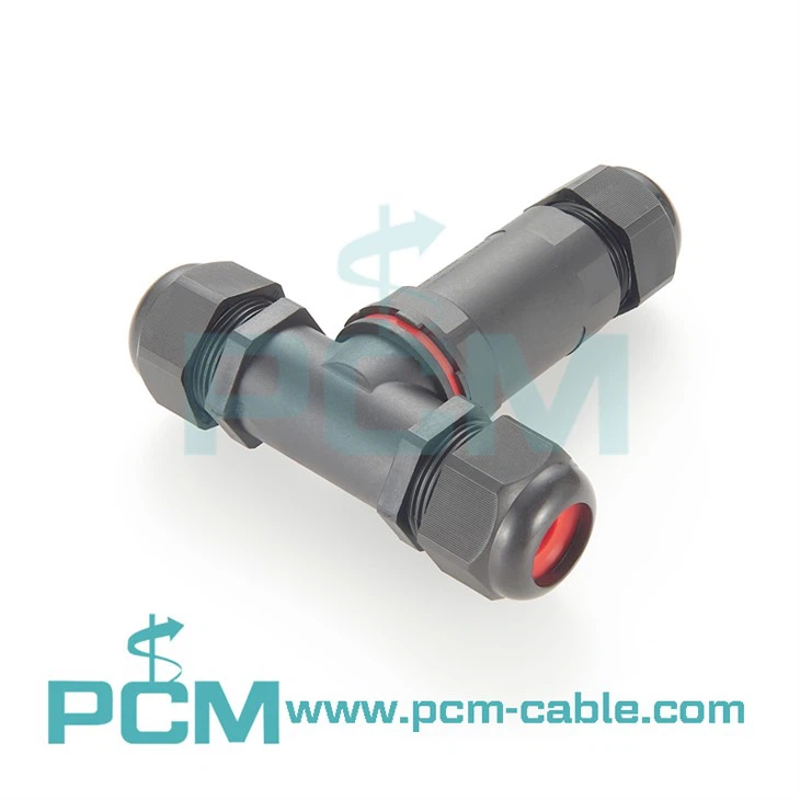 ขั้วต่อกันน้ำ IP67 3 ขารูปตัว T