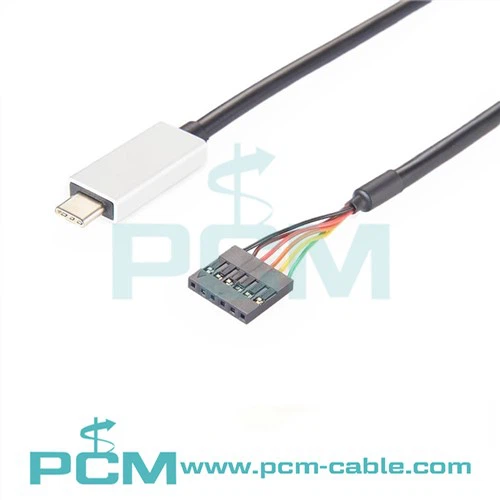 FTDI Serial TTL-232 ไปยังสาย USB C 5V VCC 3.3VI/O