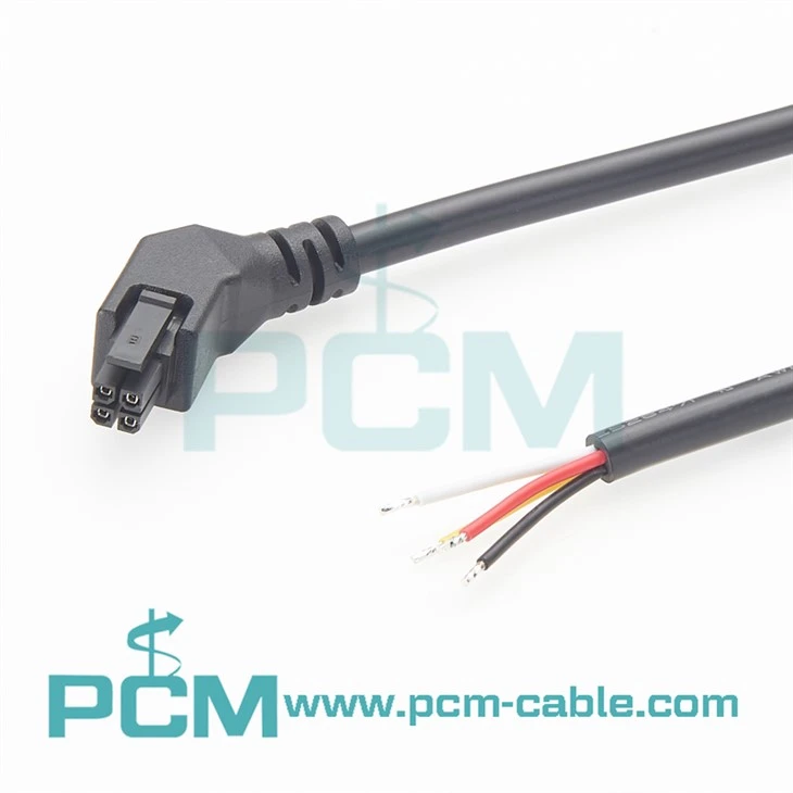 Molex Micro-Fit 4-Pin 45 Left Exit Copper Conductor PVC InsulationJacket 2m Cable Assembly for Compact Devices
