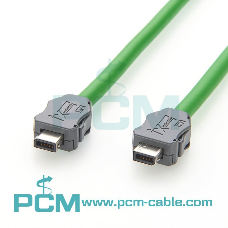 IX Industrial Category 6A Serial Cable IX B Key To IX B Key TPU Jacket IX Industrial Category 6A Serial Cable IX B Key To IX B Key TPU Jacket
