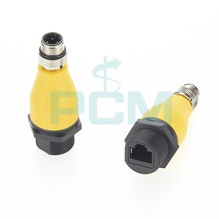 Bulkhead M12 to RJ45 IP67 Connector