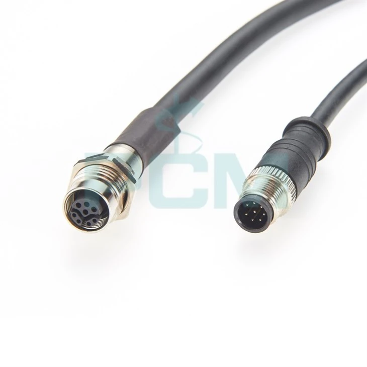 M12 Y Code Panel Mount Cable