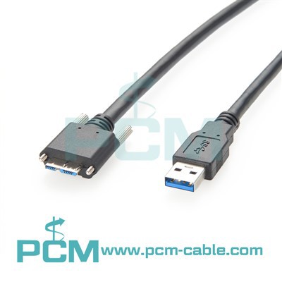USB3.0 สายเคเบิลกล้องวิชันซิสเต็มแบบ Micro B