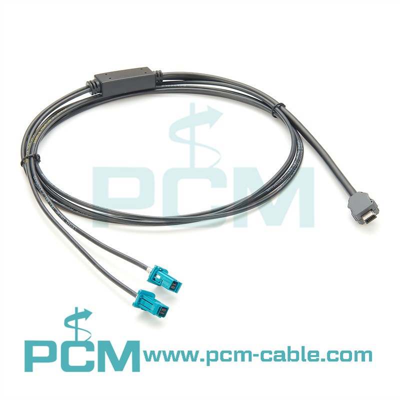 Automotive Ethernet Cable Assemblies IX Plug to H-MTD HSD FAKRA Automotive Ethernet Cable Assemblies IX Plug to H-MTD HSD FAKRA