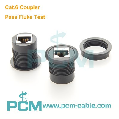 Cat6 RJ45 ผ่านตัวเชื่อมต่อ