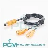 M12 รหัส A 8 พินเป็นสาย USB A คู่