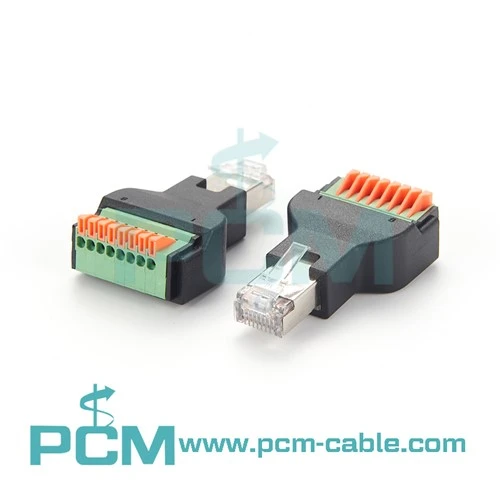 อะแดปเตอร์ RJ45 ไปยังเทอร์มินัลบล็อก